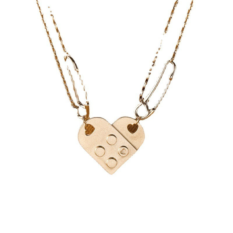 Puzzle Love Couple Trend Creative Clavicle Chain 7029ce23 2ee6 48a7 807e cffcd5f76a88