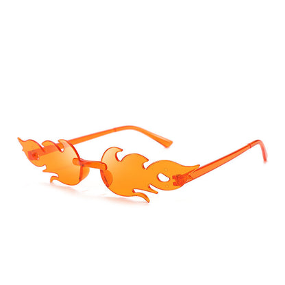 Flame Sunglasses Frameless Personality Colorful 7045a848 a41e 415d a511 2e7c8aa1942d