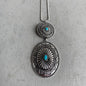 Ethnic Style Retro Jewelry Simple Turquoise Pumpkin Flowers Metal Long Chain 70464849 7491 4e76 a5e8 d05f1020129a