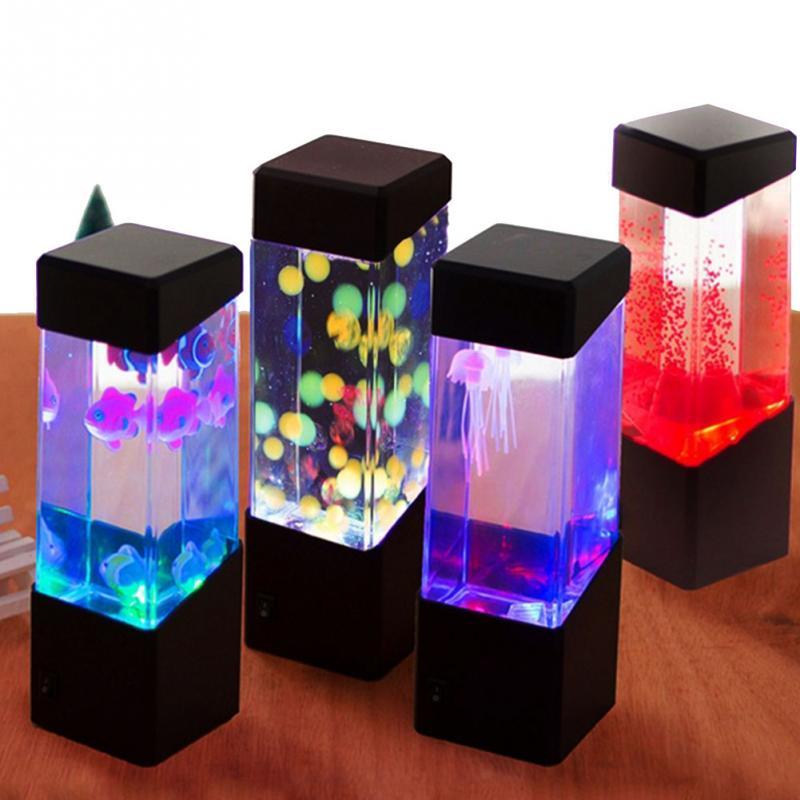 Colorful LED jellyfish night light 7047878138560