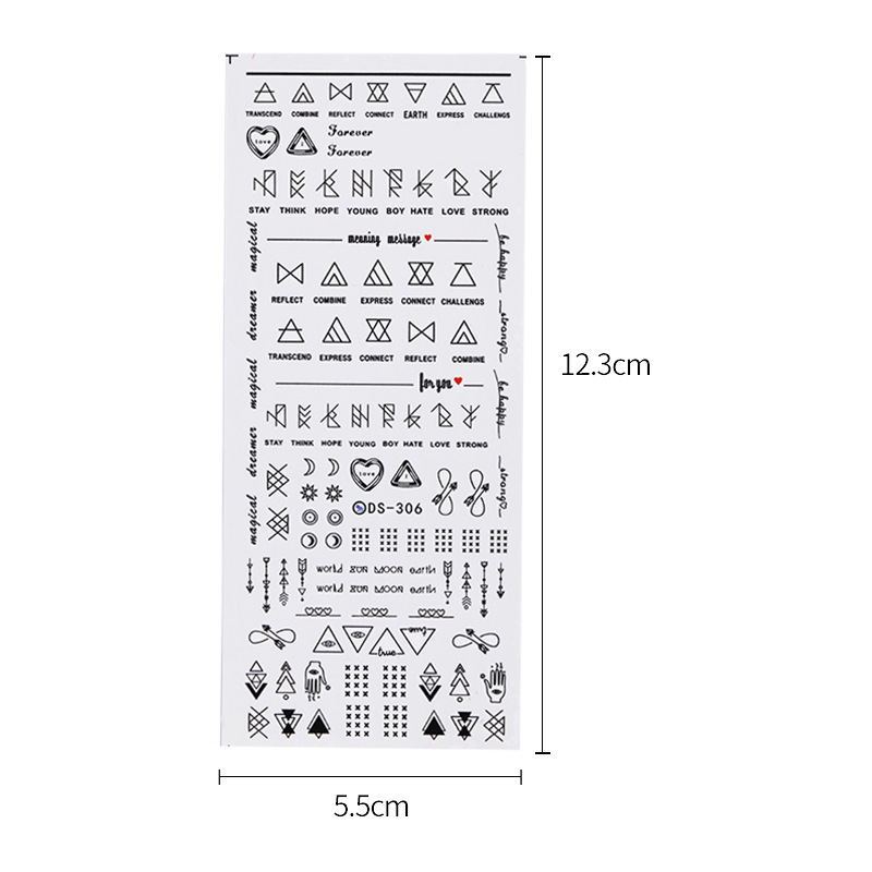 Geometric  DIY Art Nail Polish Stickers 704882374822