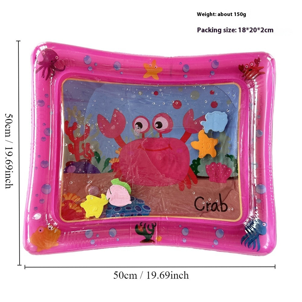 Children's Inflatable Marine Animal Racket Water Cushion Baby Crawling Racket Water Bag Racket Water Cushion Climbing Pad 704