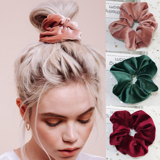 Flannel Hair Tie Hair Rope Amazon Velvet Fashion Ponytail Hair Accessories 70546aa3 35ba 4d98 a7e4 ba79d6f55bb2