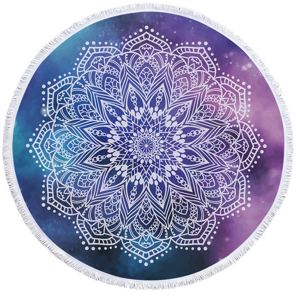 Round Printed Bath Towel Beach Towel Yoga Mat 70549014803
