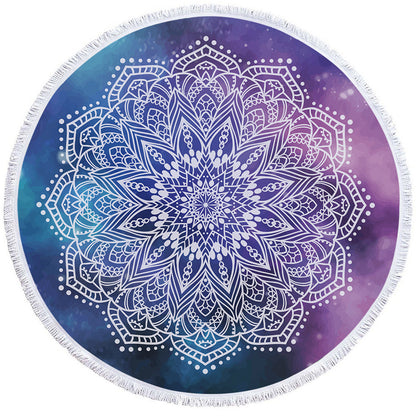 Round Printed Bath Towel Beach Towel Yoga Mat 70549014803