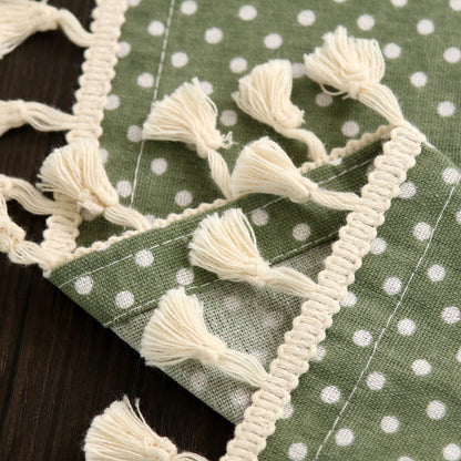 Cotton And Linen Small Round Table Cloth Simple Striped 705add75 5feb 402a 8c74 08535a311070