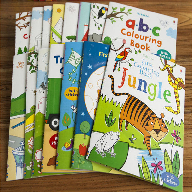 Children coloring sticker book 7067255643107