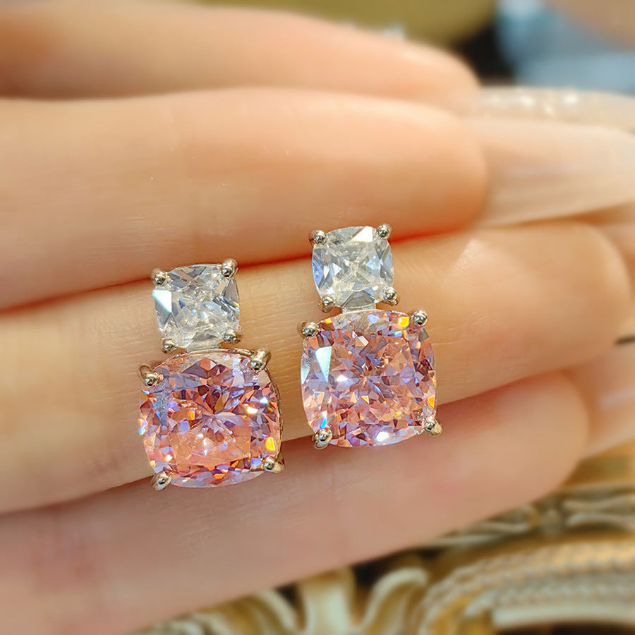 High Carbon Diamond Ice Flower Cut All-match Necklace 7068c0c1 6359 4392 8b1e f4fa3a2cd3dc