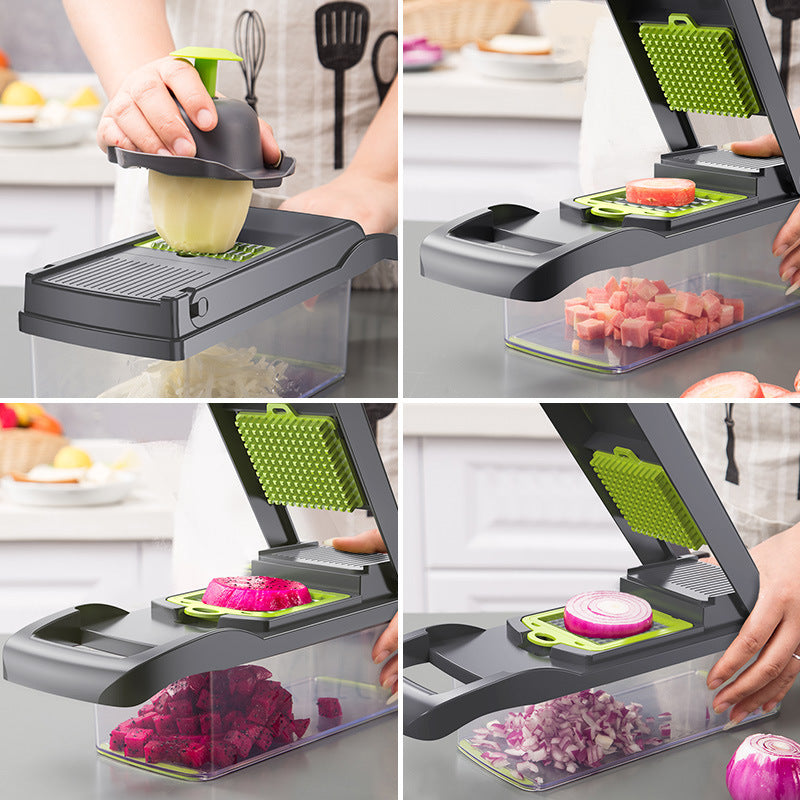 Multifunctional Vegetable Cutter Home Kitchen Slicing And Dicing Fruit Artifact 706964354768