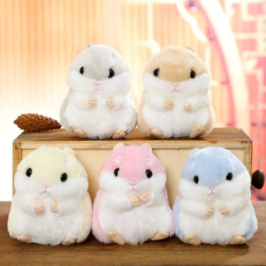 Hamster plush doll keychain 7077340606363