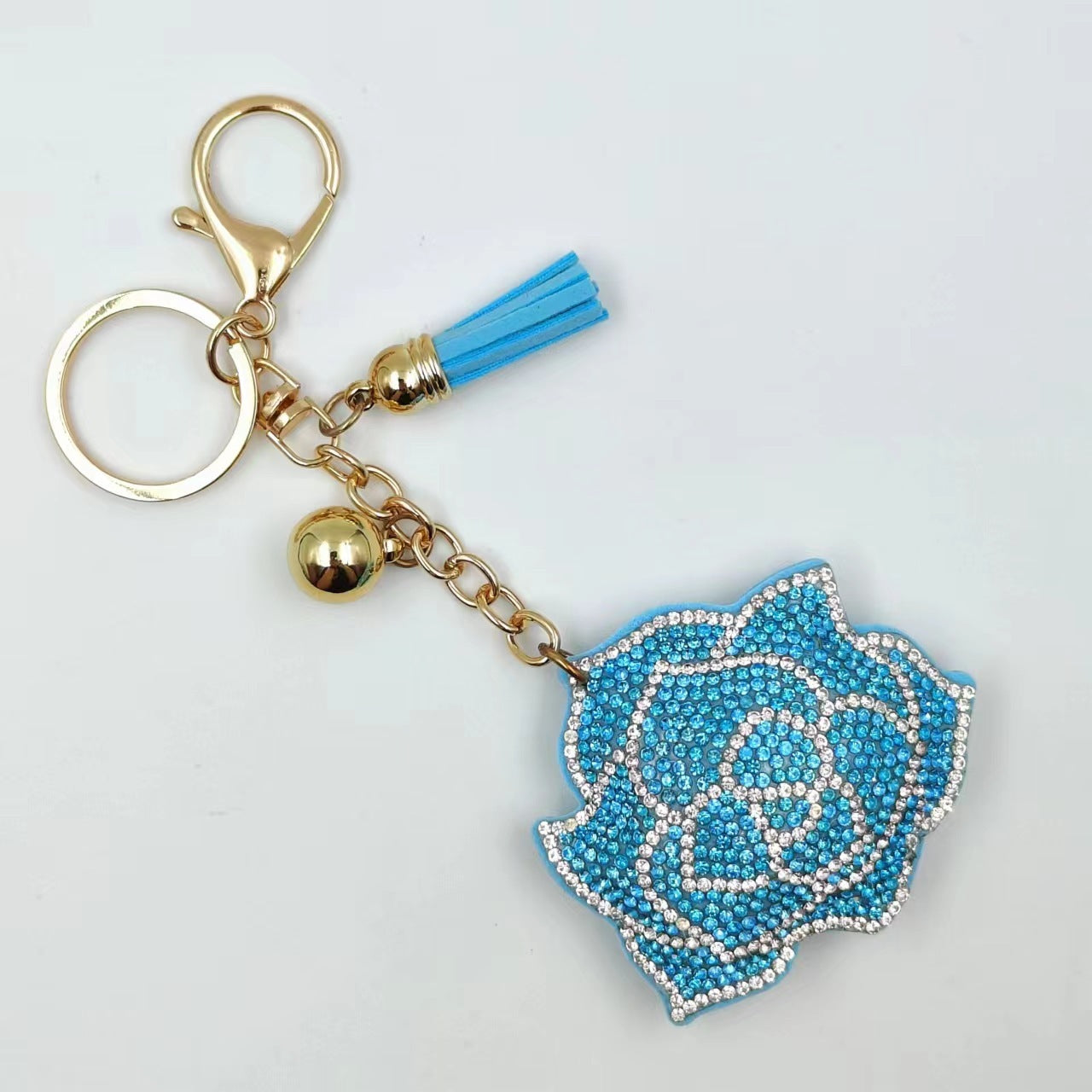 Women's Multi-color Rose Diamond Fashion Keychain 707c1963 165a 4b43 8e97 e3cf5464213a