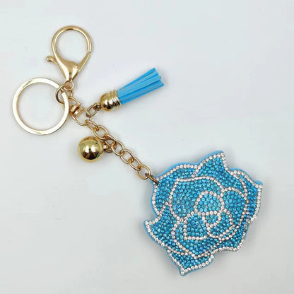 Women's Multi-color Rose Diamond Fashion Keychain 707c1963 165a 4b43 8e97 e3cf5464213a