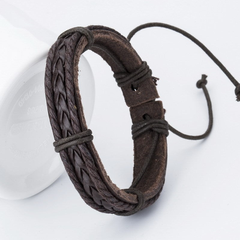 Multilayer leather bracelet 7081411797395