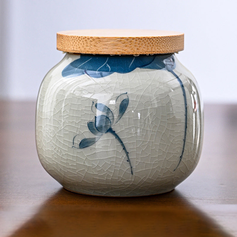 Hand Drawn Ge Kiln Tea Jar 708b3401 c49d 46b5 abd9 6abc80b98990