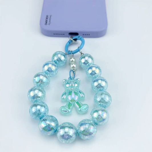 Burst Beads Luminous Bear Pendant Mobile Phone Charm 709077f5 d975 4b4d acf2 8e99b2d57ce6