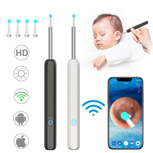 NE3 Ear Cleaner Otoscope Ear Wax Removal Tool With Camera LED Light Wireless Ear Endoscope Ear Cleaning Kit For I-phone 70955