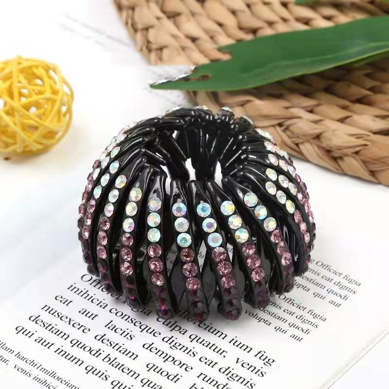 Korean Rhinestone Bird's Nest Pill Head Coiler 70b3a2b3 656d 451e aba6 ca07c1b7df4f