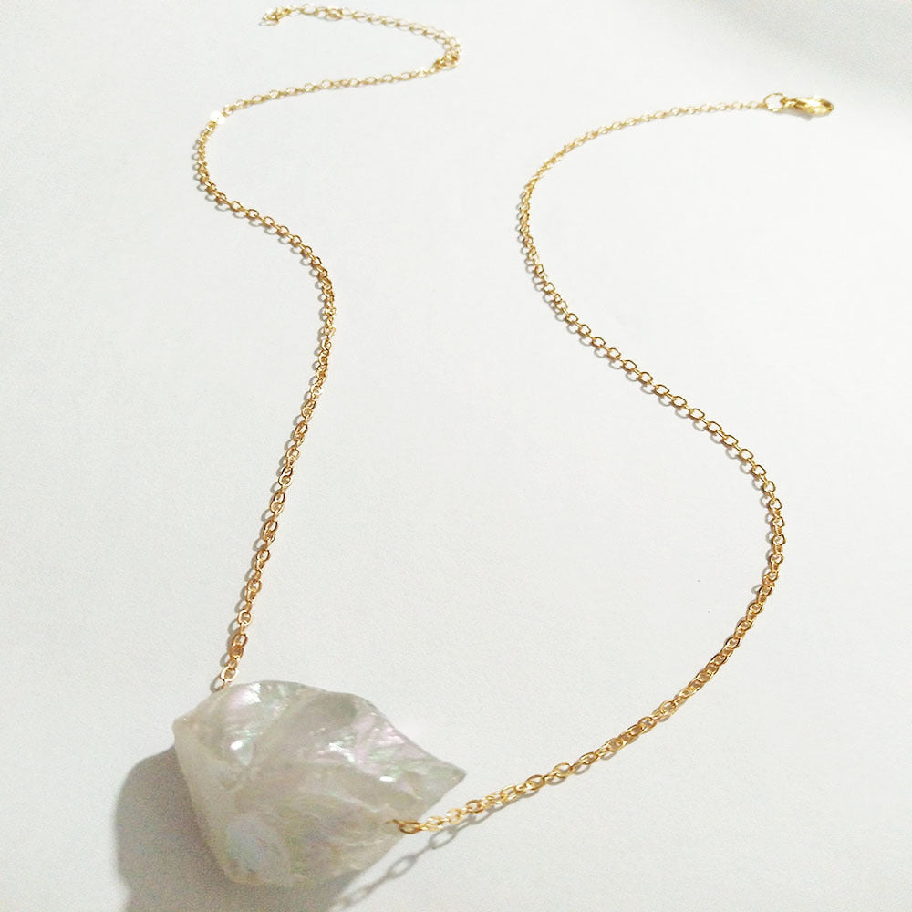 European And American Jewelry Original Crystal Necklace Rough Stone Necklace 70c8cfaa 54c5 4d52 b001 9be49c4be124