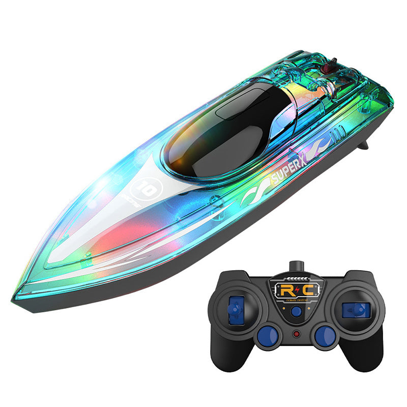 Luminous Remote-control Ship High-speed Speedboat LED Glare Remote Children Ship Model 70d10157 56a2 467c a732 0eb46ab0877c