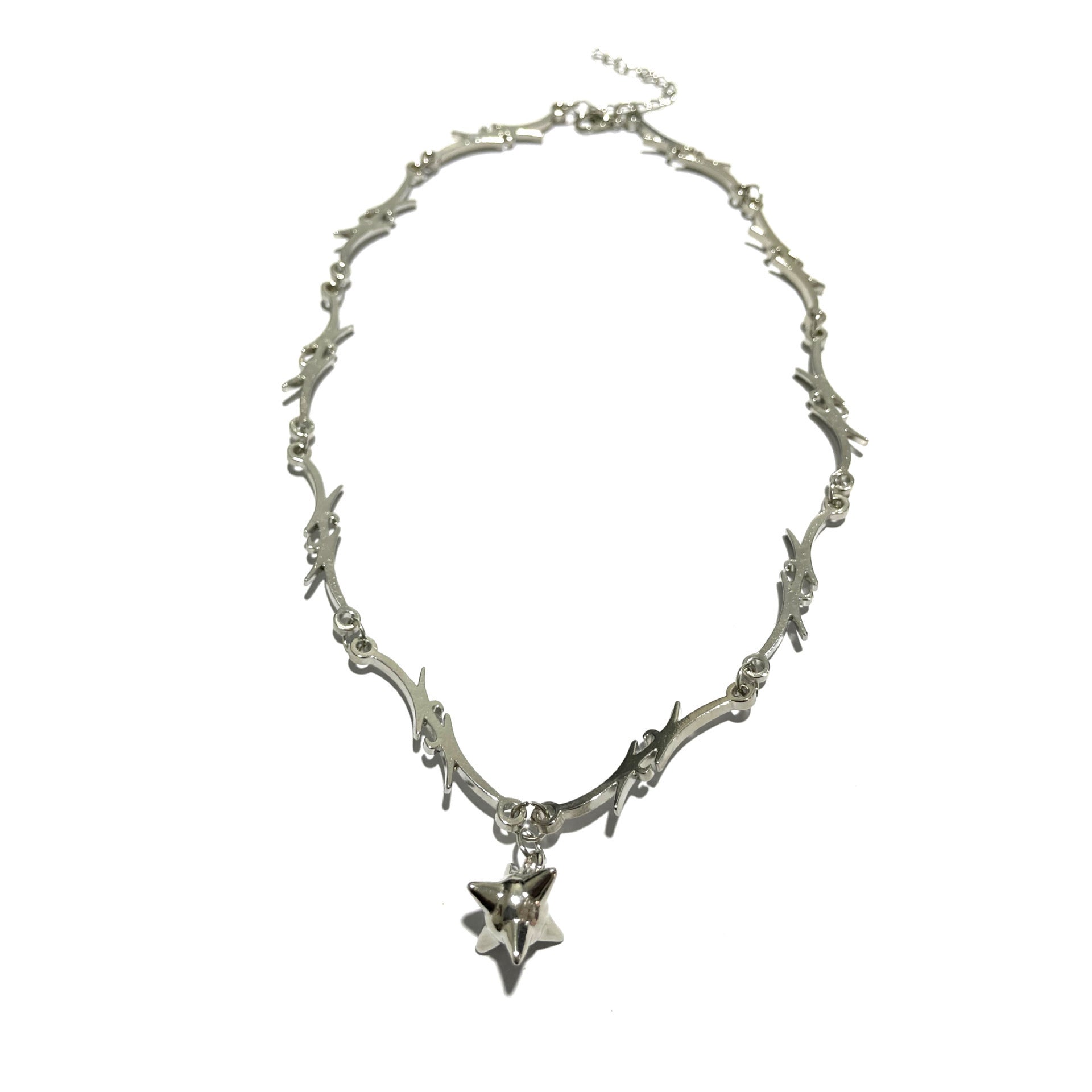 Fashion Thorn Iron Flame Clavicle Chain 7100c353 4627 4852 bcd7 8823e5e91f9c