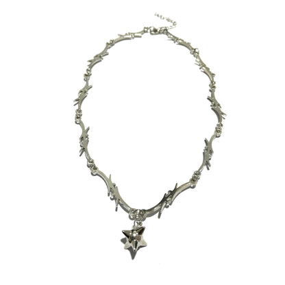 Fashion Thorn Iron Flame Clavicle Chain 7100c353 4627 4852 bcd7 8823e5e91f9c