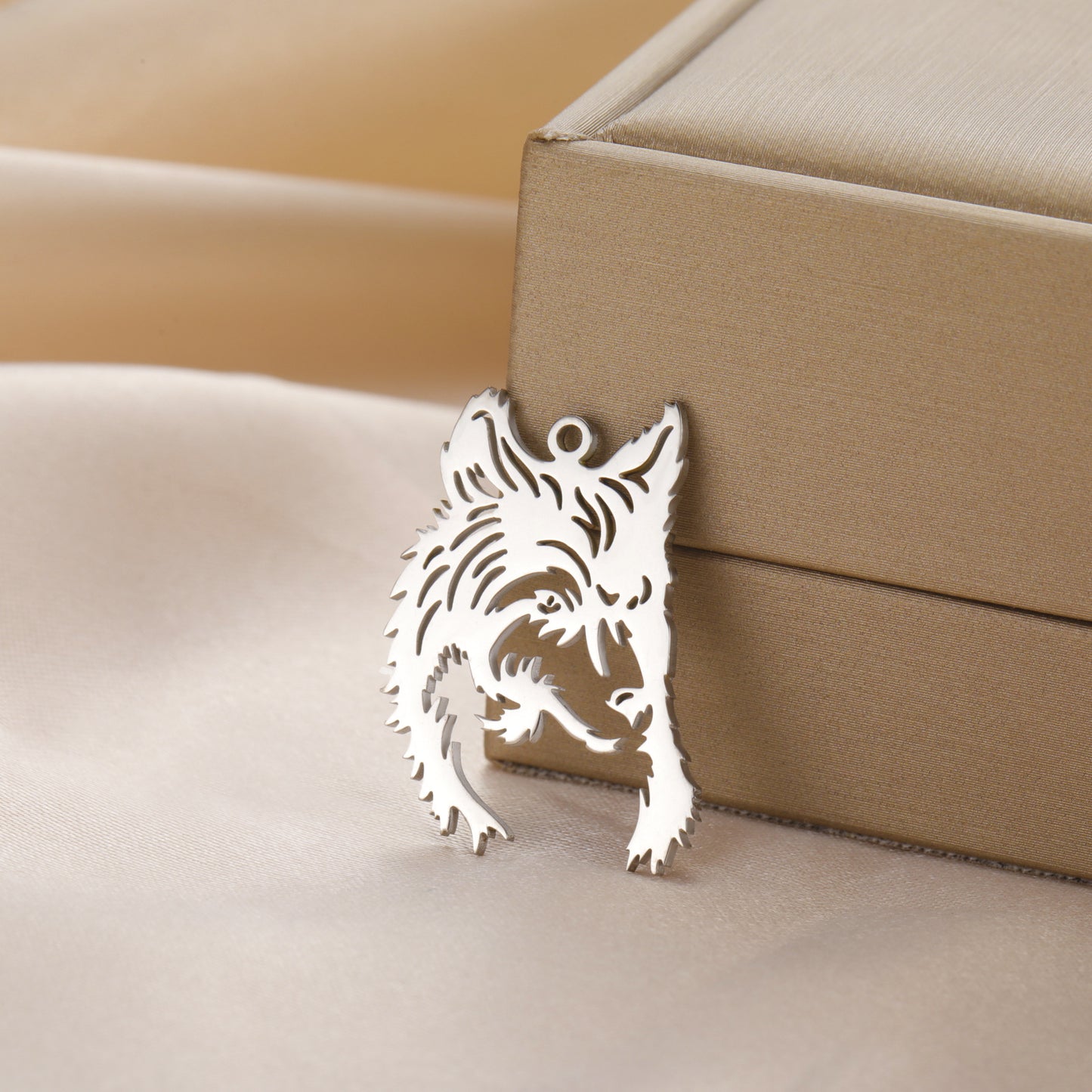 Vintage Wolf Head Animal Stainless Steel Pendant Accessories