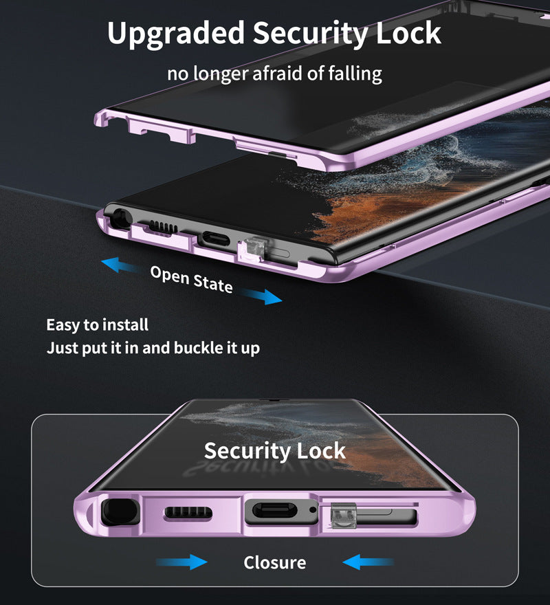Applicable To S24Ultra Peep-proof Magnetic Mirror Universal Magnetic King Phone Case 7111cc09 ecec 47c8 8c34 70ee10f777ea