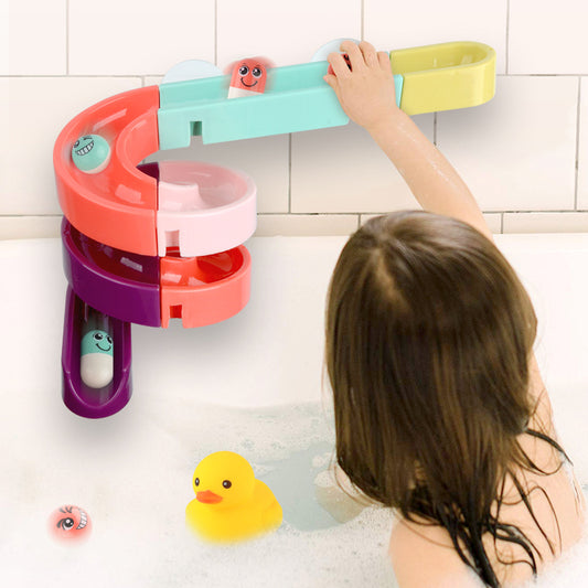 Kids Bath Toys Wall Suction Cup Marble Race Run Track Bathroom Bathtub Baby Play Water Games Toy Kit for Children 71158660821