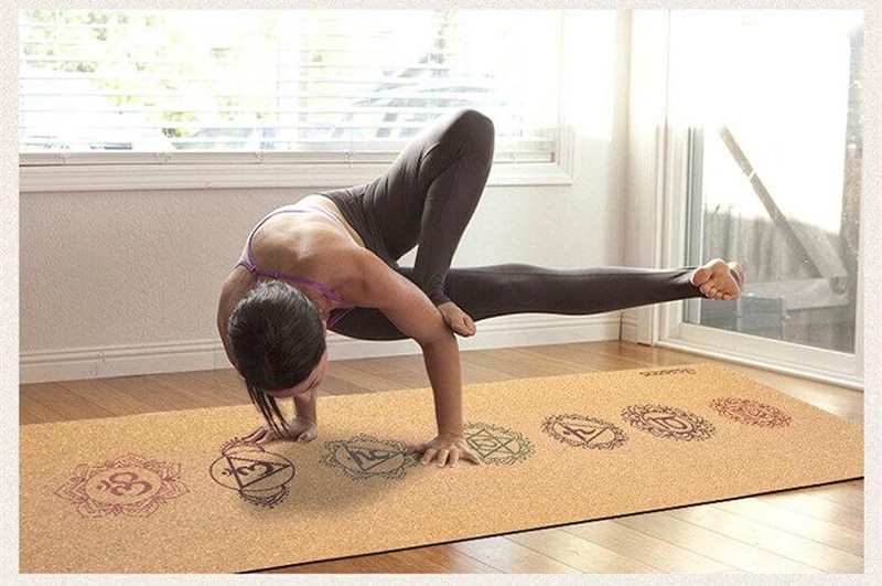7 Chakra Cork Yoga Mat - HD Wireless Product #5