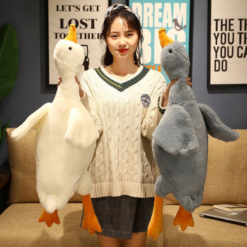 Big White Goose Doll Pillow Children's Plush Toys 713dffa6 0011 4b61 8d3b 77ba19ce7c57