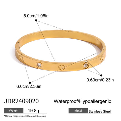 European And American Stainless Steel Zircon Bracelet Buckle Bracelet 71501fc7 49e0 4b8f ae8a 8cf4a0993170