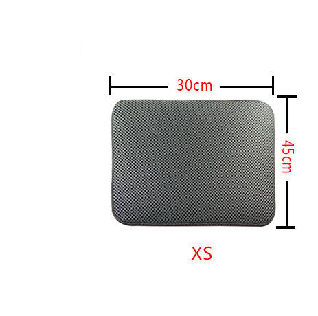 Double Layer Litter Cat Bed Pads Pet Cat Litter Mat Trapping Pets Litter Box Mat Pet Product Bed For Cats House Clean Mat 715