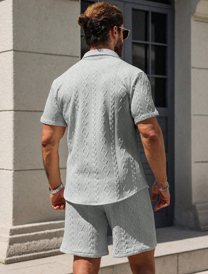Men's Shirt Casual Loose Short Sleeves Shorts