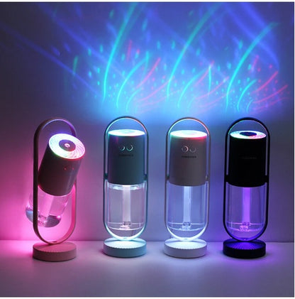 Magic Shadow USB Air Humidifier For Home With Projection Night Lights Ultrasonic Car Mist Maker Mini Office Air Purifier 7180