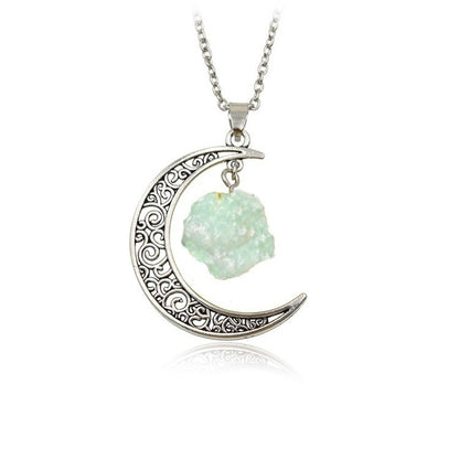 Natural Stone Crystal Necklace Vintage 7183e8e3 0c0b 48fb 8a76 da3089dc136a