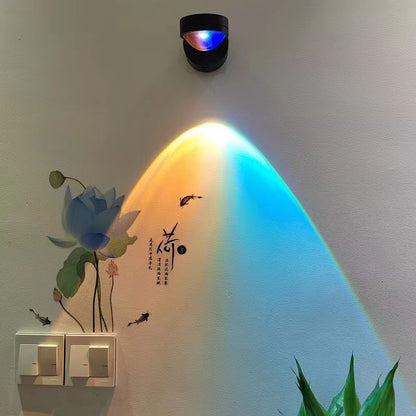 Rechargeable Sunset Red Wall Lamp Bedroom Bedside Installation-free Sunset Lamp 71842b89 a46f 4aad 9029 ff2a5bb8c0ff