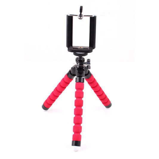 Compatible with Apple, Mini Flexible Sponge Octopus Tripod Stand Holder for Mobile Phone Smartphone GoPro Camera Monopod Support Bracket Deskstop Stent - 图片 1