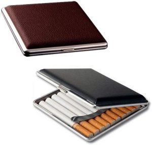 Leather Cigarette Case With Metal Clip 7189c1f2 4dfd 41e9 ab5c 780b712237d5