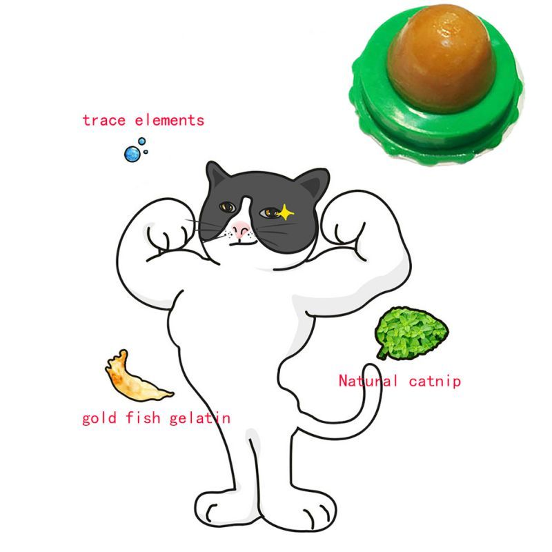 Pet Cat Sugar Energy Ball Lick Toys Catnip 7193322445842