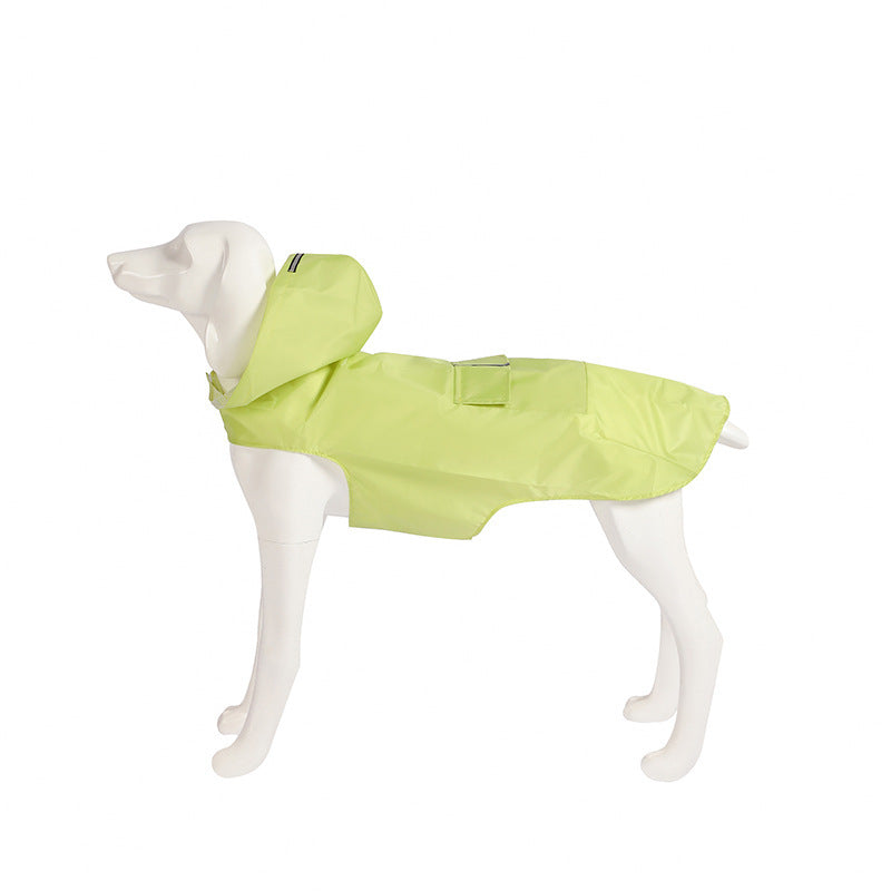 Reflective Large Dog Clothes Windproof When Going Out Hooded Raincoat 7194b4cf 6ad1 4232 99cf 6f753ab6f19a