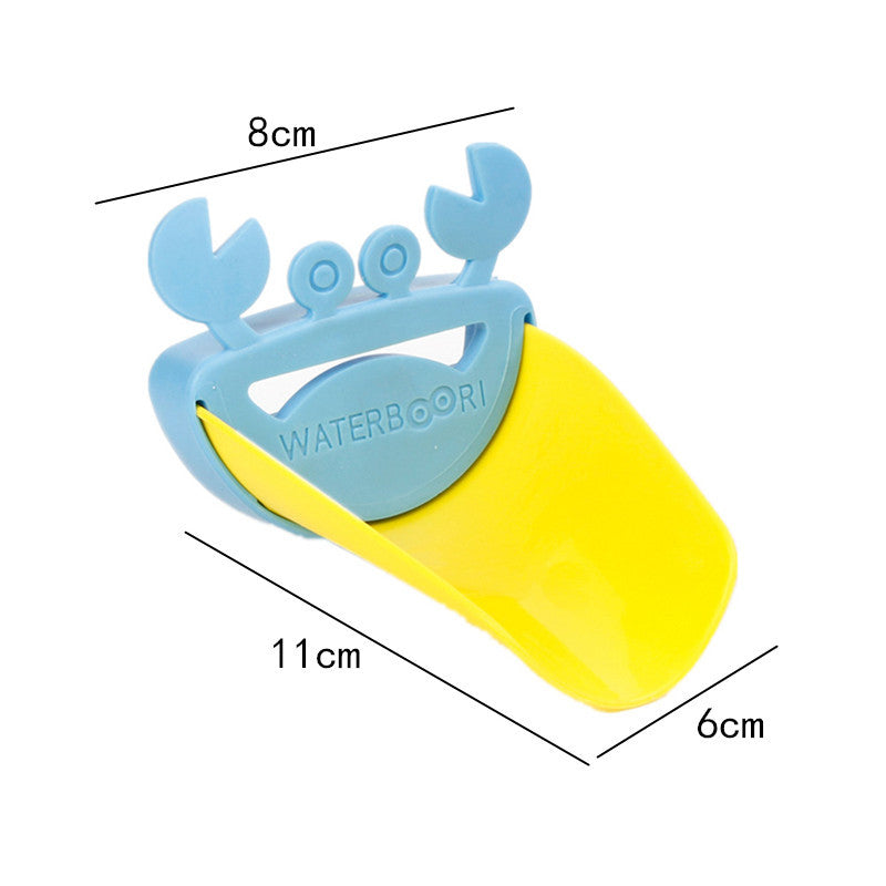 Children Bathroom Frog Crab Shape Faucet Extender Water-saving Cartoon Kids Wash-hand Faucet Extension Bathroom Accessories 7