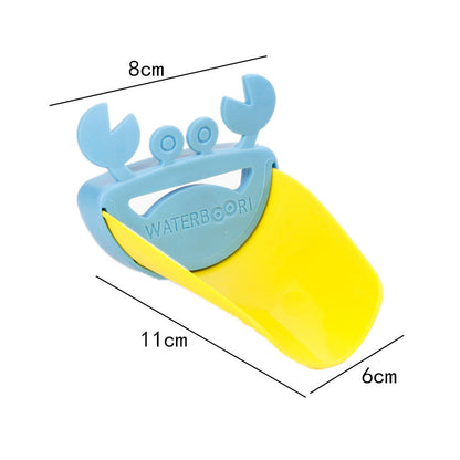 Children Bathroom Frog Crab Shape Faucet Extender Water-saving Cartoon Kids Wash-hand Faucet Extension Bathroom Accessories 7