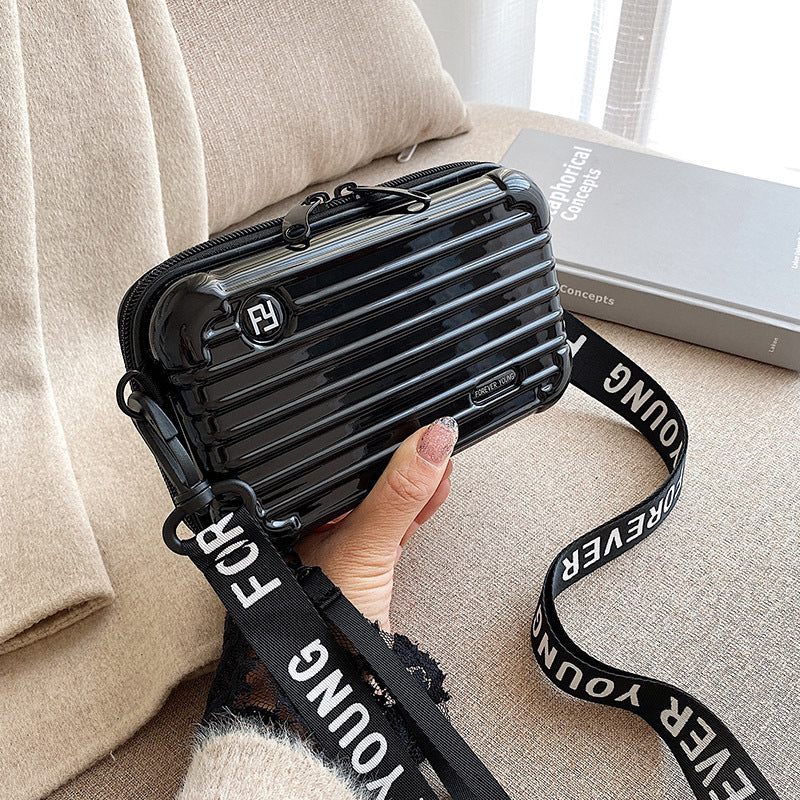 Women's Fashion Mini Luggage Shape Shoulder Crossbody Bag 71a00327 aeb7 4a1d 8e43 996ed505b5cc