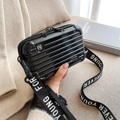 Women's Fashion Mini Luggage Shape Shoulder Crossbody Bag 71a00327 aeb7 4a1d 8e43 996ed505b5cc