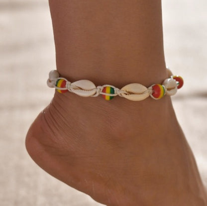 Fashion Shell Rice Beads Hand-Woven Adjustable Anklet Ocean Wind Beach Accessories 71ad3d30 b50d 4b27 8cf5 66e775287b23