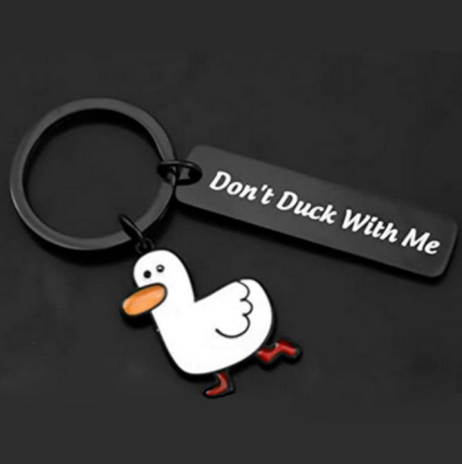 Funny Lover Gift Ducking Love You Cute Duck Pun Keychain Couples Jewelry Valentines Day Gift For Boyfriend Girlfriend 71b8612
