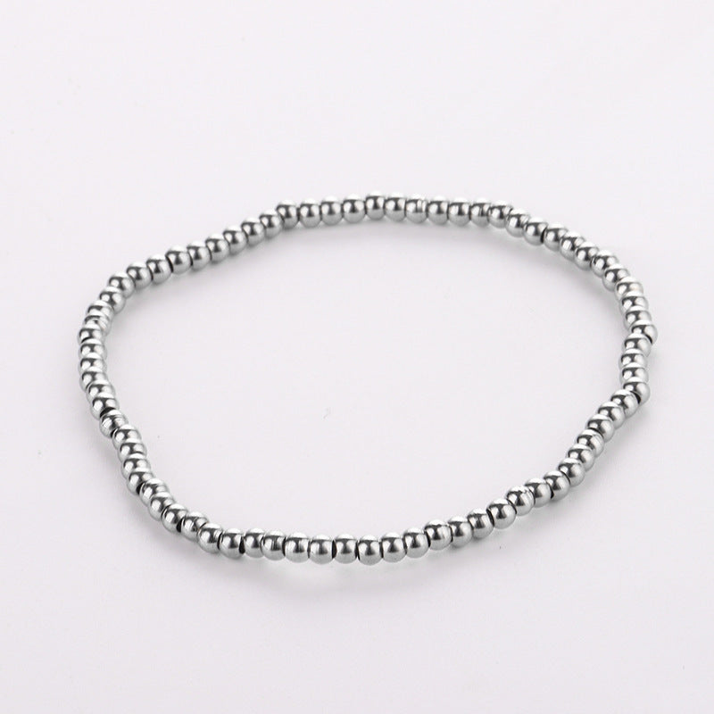 Women's Stainless Steel Bead Bracelet Jewelry 71ca2409 637c 42b2 bd55 f935e8d20b7e