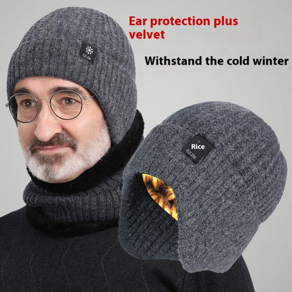 Middle-aged And Elderly People's Hats Men's Winter Warm Wool Hat Ear Protection 71db5736 13f8 4e8c 8dbc d12878e81b59 trans