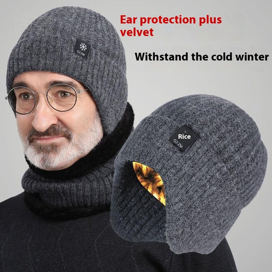 Middle-aged And Elderly People's Hats Men's Winter Warm Wool Hat Ear Protection 71db5736 13f8 4e8c 8dbc d12878e81b59 trans