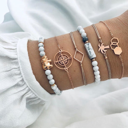 Bohemian Bracelets & Bangles Set Vintage Bead Boho Charm Bracelet For Women Jewelry Accessories Pulseras Mujer Bijoux Femme 7